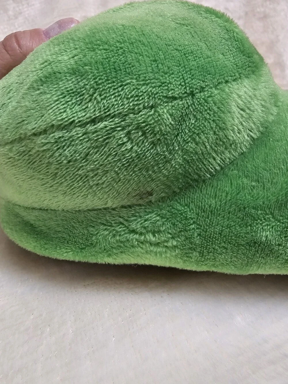 M&M's Youth Slippers Green Plush Girls Kids S/M Candy Novelty Shoe